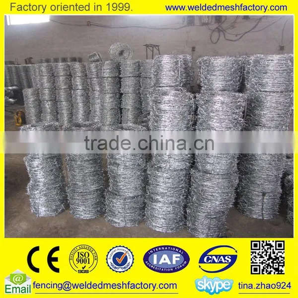 Cheap Galvanized /PVC Coated Double Twist Barbed Wire photo-3