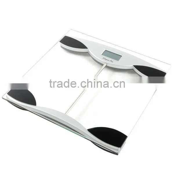 Fitness Pro Electronic Bathroom Scales Glass Digital Platform Body Weight Scales New