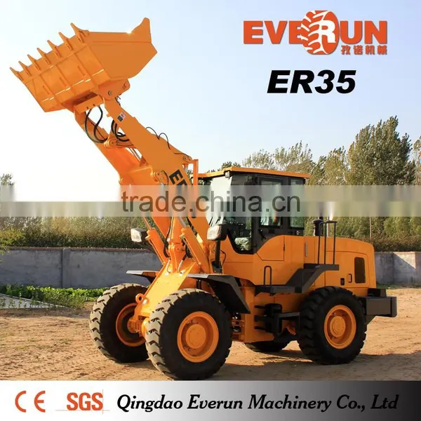 Qingdao Everun Brand 3 Ton Wheel Loders With Front Bucket photo-4