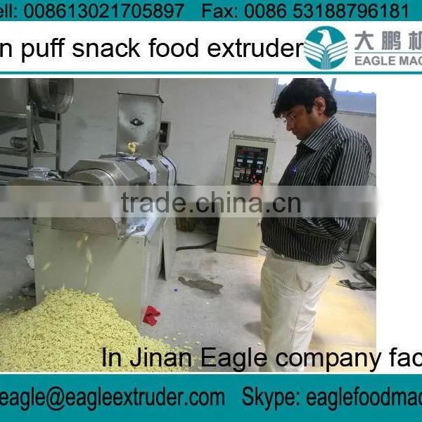 Jinan Eagle Cereals Corn Rice Puff Snacks Food Types Cheese Ball Sticks and Cheetos Twin Screw Extruder Machine photo-5