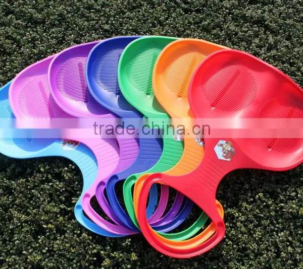 Snow Sledge A Variety of Different Colours of Plastic Snow Sledge for Kids and Adults photo-3