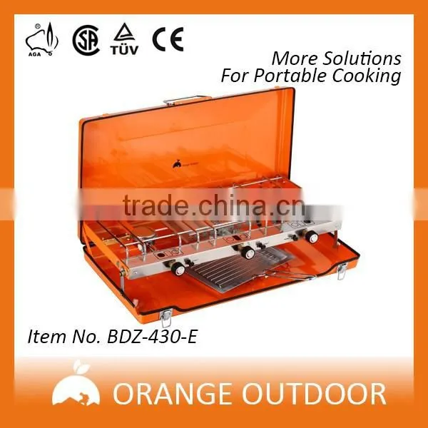 Newest Dual Power Source 4 Burner Camping Gas Stove