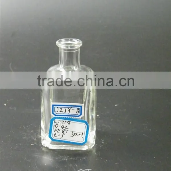50ml Square Glass Bottle With Cork photo-2