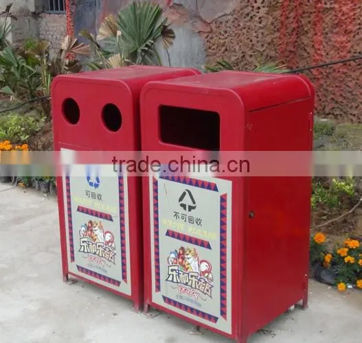 Arlau Outdoor Metal Garbage Container photo-3