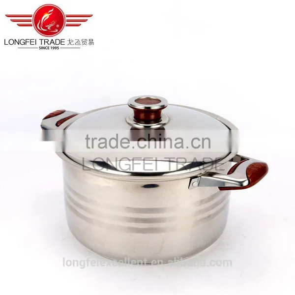 2016 Large Stainless Steel Bright Color Cookware Set Stainless Steel Soup Pot photo-4