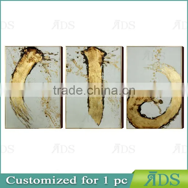 New Collection Canvas Wall Art Oil Paint With Gold Leaf photo-3