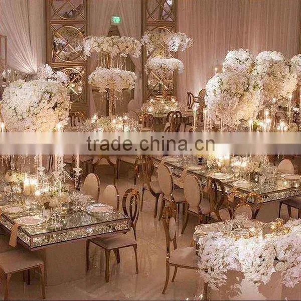 B8085 Heart Shape Gold Chair for Wedding photo-2