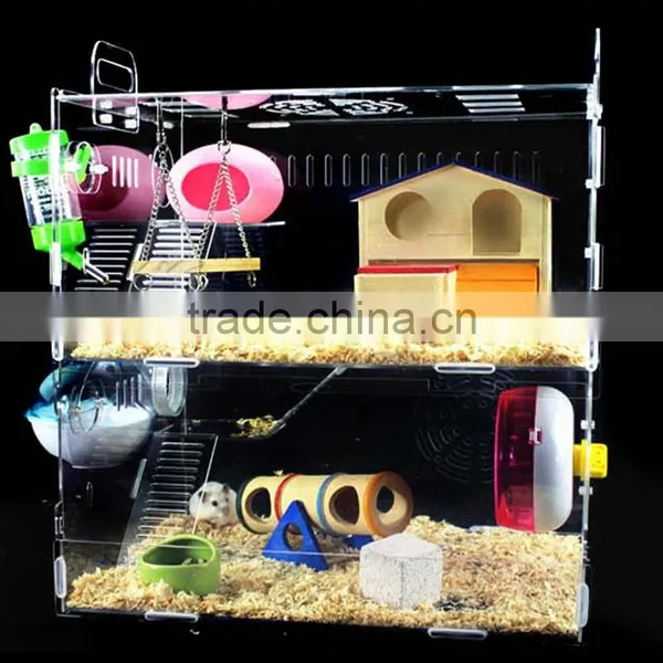 Acrylic Hamster Pet Cage for Small Animals photo-5