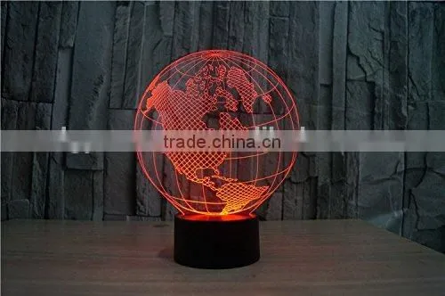3D Lamp LED Night Light Colorful Atmosphere Lamp With USB Cable photo-4