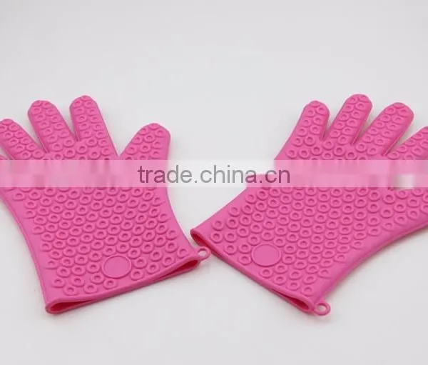 Food Grade High Temperature Heat Resistant Barbecue Silicone Gloves photo-6