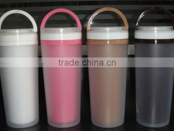 Oem Cheap 300ml Portable Double Layer Plastic Space Drinking Water Bottle Cup as Seen on tv photo-3