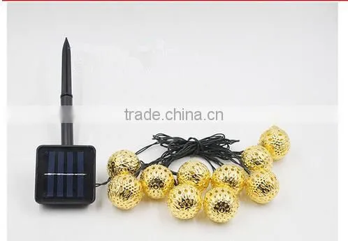 2016 New Product Solar Power Christmas 3m 10 Led Light Strip Lamp Wedding Xmas Party Garden Decor photo-6