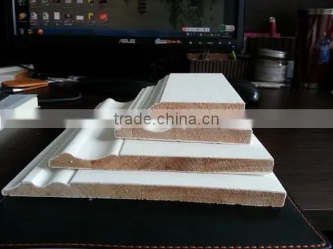 White Water-base Primed Flooring Accessories Type Wall Skirting