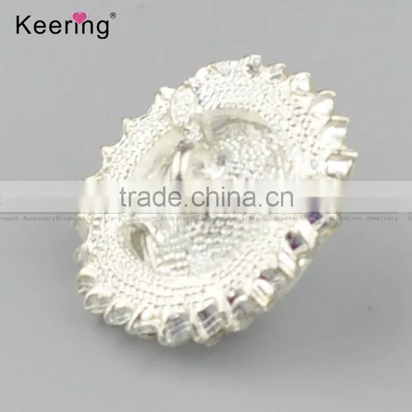 Fashionable Custom Pearl Rhinestone Buttons for Garments WBK-1464 photo-4