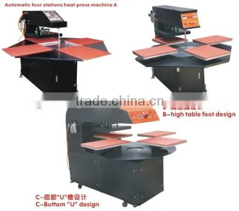 Automatic Four Stations T-shirt Garments Underwear Sports Automatic Heat Press Machine photo-4