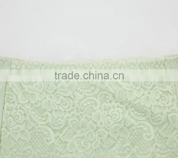 Custom Light Green 95% Cotton 5% Spandex With Lace Sexy Fancy Woman Underwear photo-3