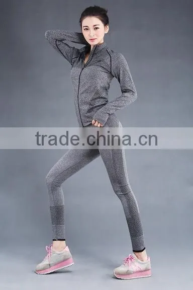 New Fashion Custom Ladies Nylon Soprt Seamless Jacket photo-2
