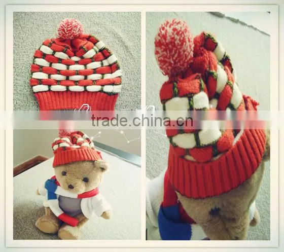 Free Knit Pattern for Hat Earflaps,knit Hat With Ball Top,winter Knitted Black Ski Mask Hat Knitting Pattern photo-6