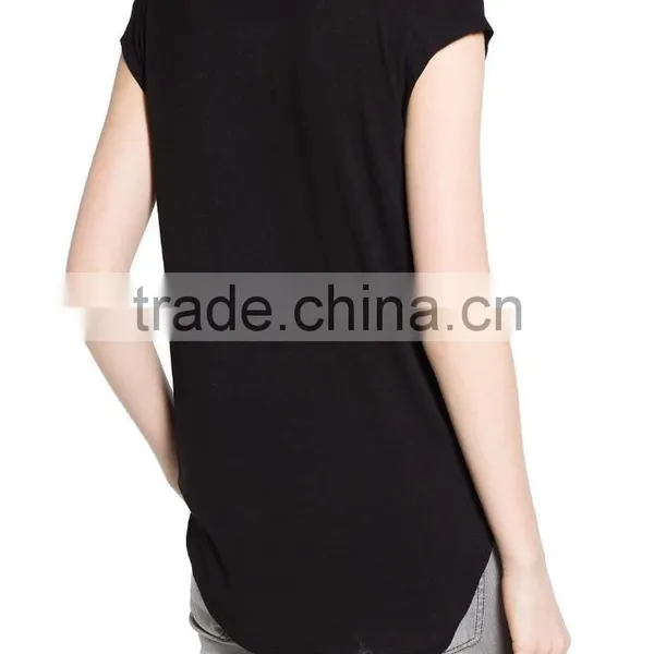 Wholesale t Shirt Personnalise Plain V-neck photo-2