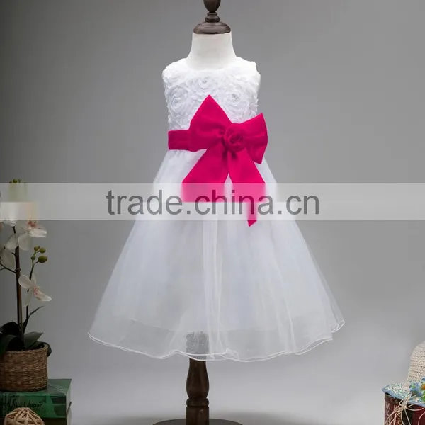 Elegant Baby Girls Birthday Gift Red Lace Party Dress Cute Infant Princess Kids Wedding Dress Girls Bridesmaid Clothing photo-4