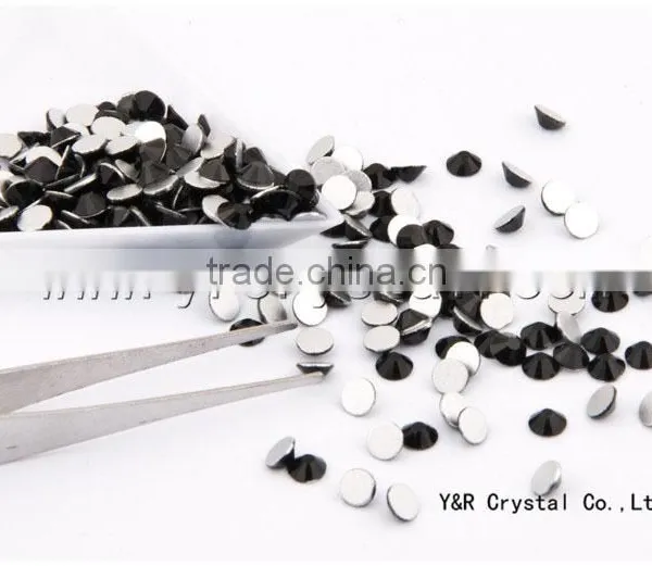 SS10 Black Crystal Rhinestones Strass for Wedding Dress photo-2