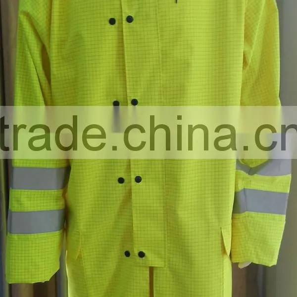 Euro Standard En20471 Cetificated Coverall Safety Reflective Coverall 250gsm hi Vis Anti-static Fabric Used Workwear photo-3