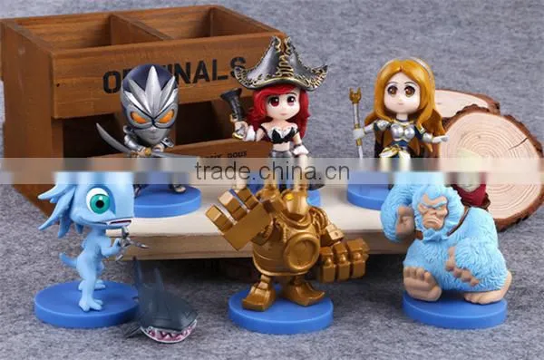 SV-LOL013 Popular Game League of Legends Action Figures PVC Doll Figure Set 6pcsLOL Q Version Figures photo-2