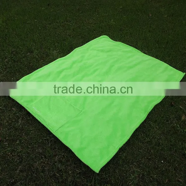 Promotion Gift Creative Idea 2 in 1 Pillow Blanket Embroidery Logo Coral Fleece Ultra Soft Travel Blanket Into Pillow photo-4