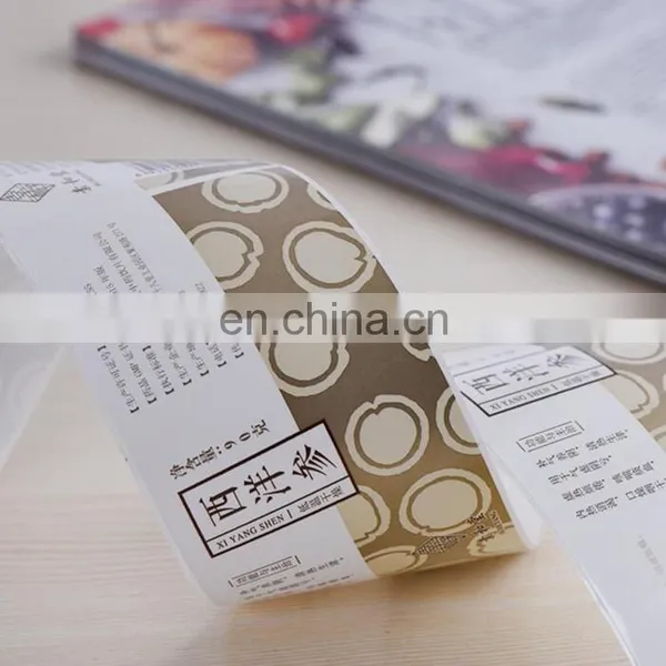 Full Color Printing Custom LOGO Printed Laser Ginseng /medicine Packaging Roll Adhesive Stickers photo-4