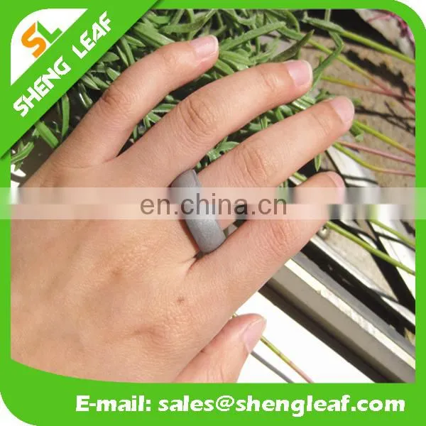 Simple One Color Silicone Finger Rings Logo Color Filling Silk Priting Laser Carving Logo photo-2