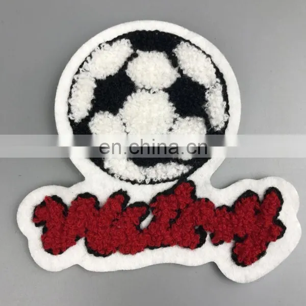 Custom Numbers Letters Chenille Towel Embroidery