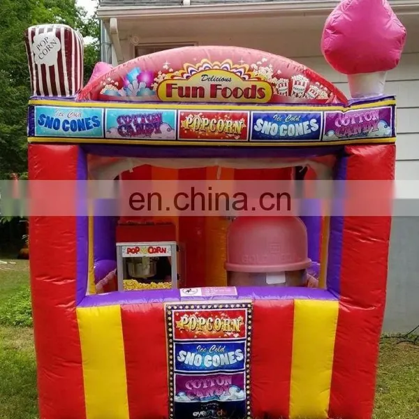 Mobile Kiosk Popular Snack Bar Outdoor Food Stall Colorful Cube Inflatable Snow Cone Popcorn Booth photo-3