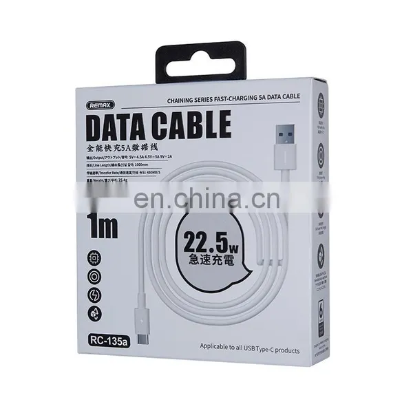 Remax RC-175a Wholesale TPE 22.5W Type c Strong Fast Usb Charge Data Cable photo-6