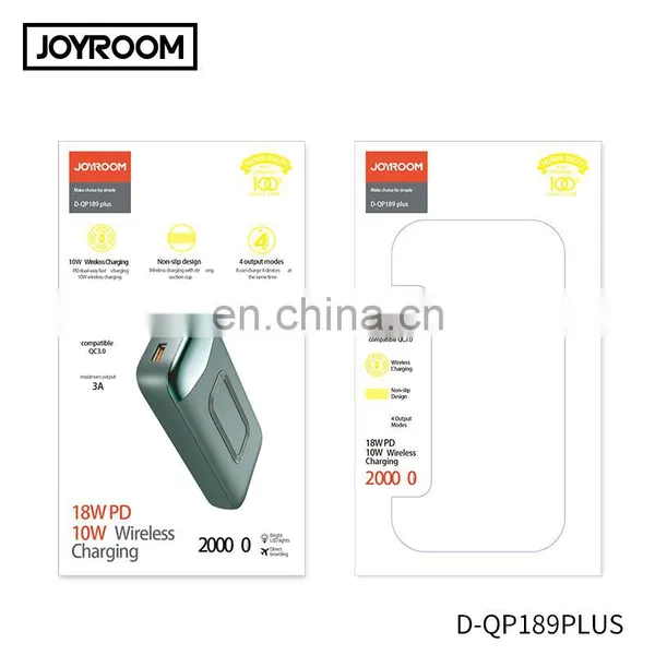 Joyroom D-QP182 Quick Charge 3.0 Power Bank Mobile Charger pd Power Bank photo-7