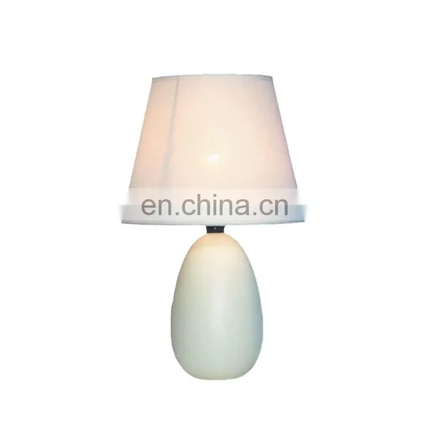 Nordic Good Item Restaurant Hotel Office Home Decor Modern White Matte Table Lamps Ceramic Base With Custom Logo photo-2