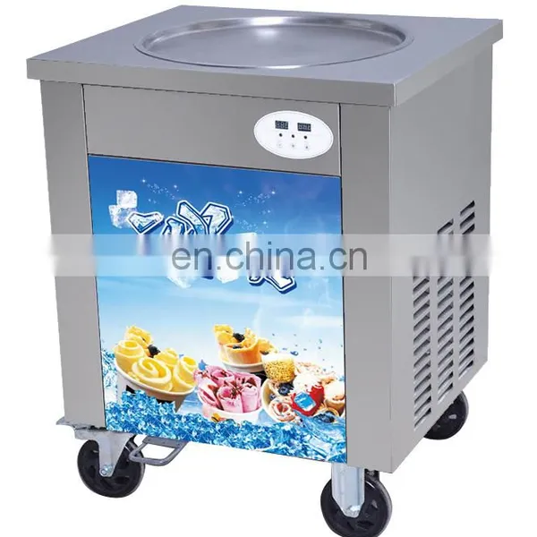 Stainless Steel Single Round Pan Thai Fired Ice Cream Machine photo-3