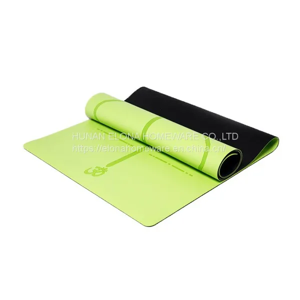Hot Sell Yoga Mat Bag Rubber Yoga Recycled Natural Organic Yoga Art Fitness Pilates Sport BLACK photo-3