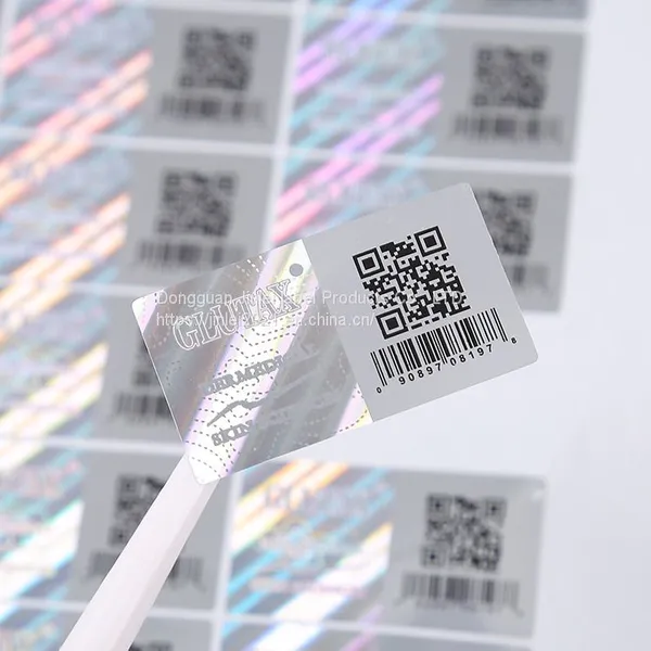 Bar Code 3d Hologram Sticker Label,anti Tamper Custom Logo Printing Hologram Stickers photo-2