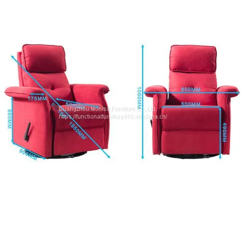 Multifunctional Capsule Sofa Manual Electric Function Can Lie Living Room Nordic Style Fabric Single Seat Sofa photo-5