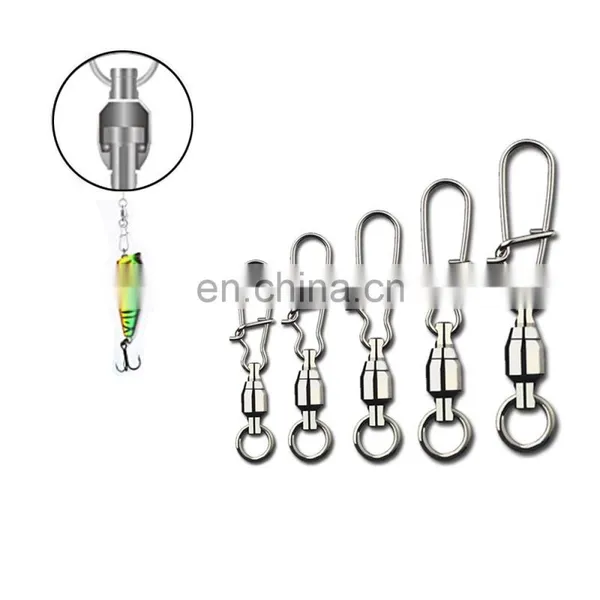 JOHNCOO Wholesale Bulk 0# 1# 2#3# 4# 5# 6# Stainless Steel Fishing Ball Bearing Rolling Swivels Fishing Accessory photo-5