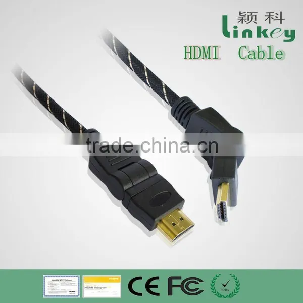 BLACK 360 Degree Rotating HDMI CABLE