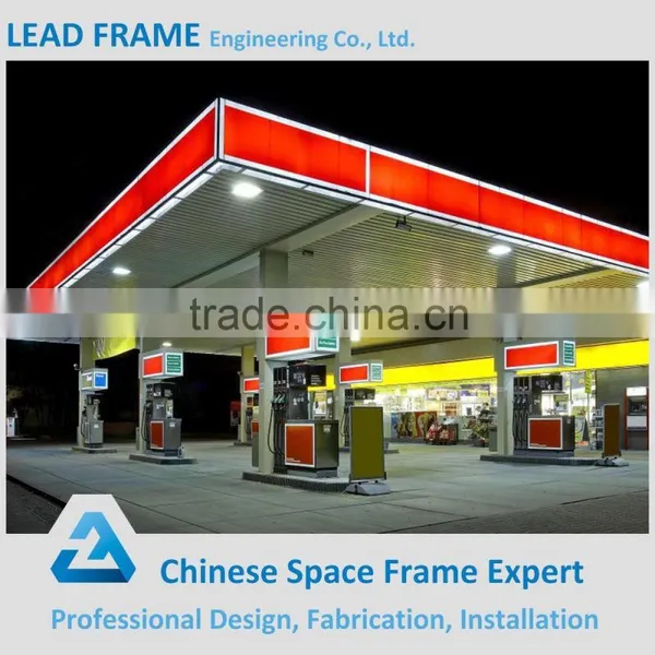 Environmentally-friendly Light Steel Space Frame Gas Filling Station photo-4
