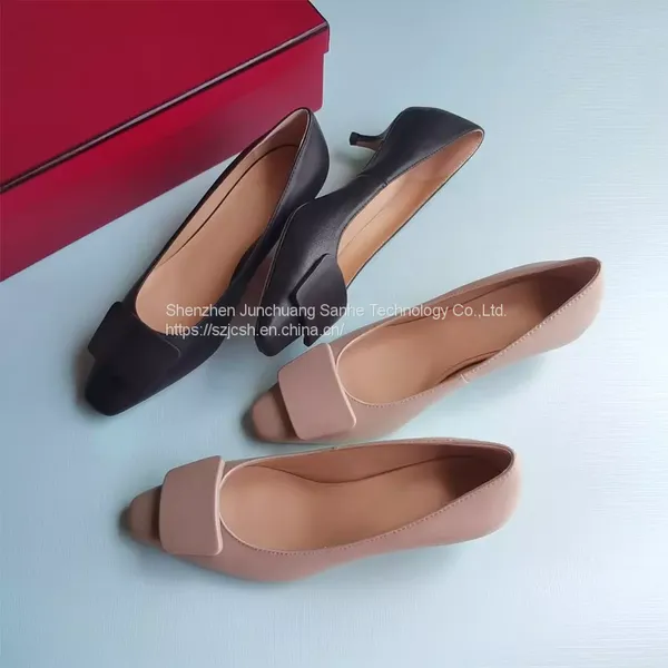 Luxury Comfortable Walking Formal Women Mid-heels 4.5cm Ladies High Heeled Pumps Shoes