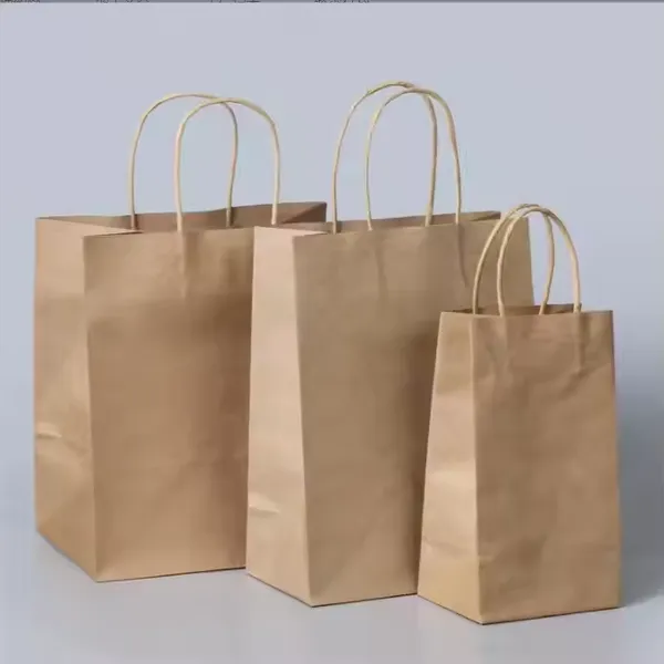 Top Ranking Product Wholesale Custom Logo Eco Friendly Brown Fast Food Take Away Kraft Paper Bag