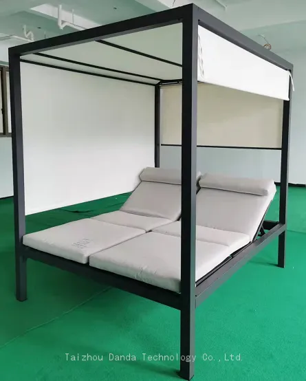 indoor outdoor multi function aluminum sun lounger pergola daybed
