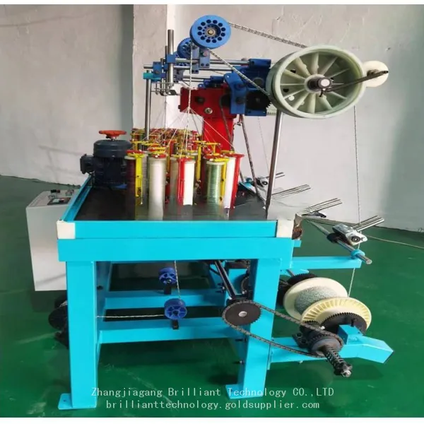 16 Strands 4 Head High Speed Braiding Machine for Shoes Laces and Rope With Take up