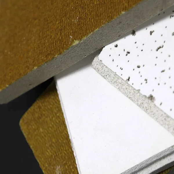 Easy Clean Wall Cladding Acoustic Panel Building Material Ceiling Panel Mineral Fiber Panel Ceiling Covering Ceiling Decoration photo-2