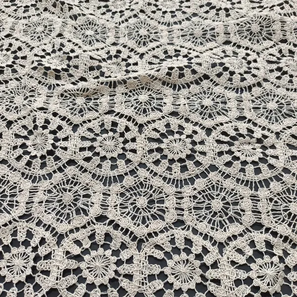 XP3968 Embroidered Cord Lace Fabric Apparel Trim Fabrics photo-3