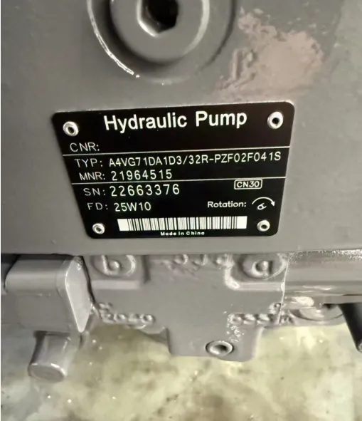 A4VG A4VG180EP A4VG180EP4D1series A4VG180EP4D1/32L-NSD02F001SP Axial Variable Piston Pump photo-5