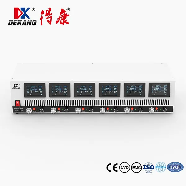 DEKANG SF100S 6‑Channel Lead‑Acid Lithium Battery Charge‑Discharge Tester Equalizer Pulse Repair Machine With IoT